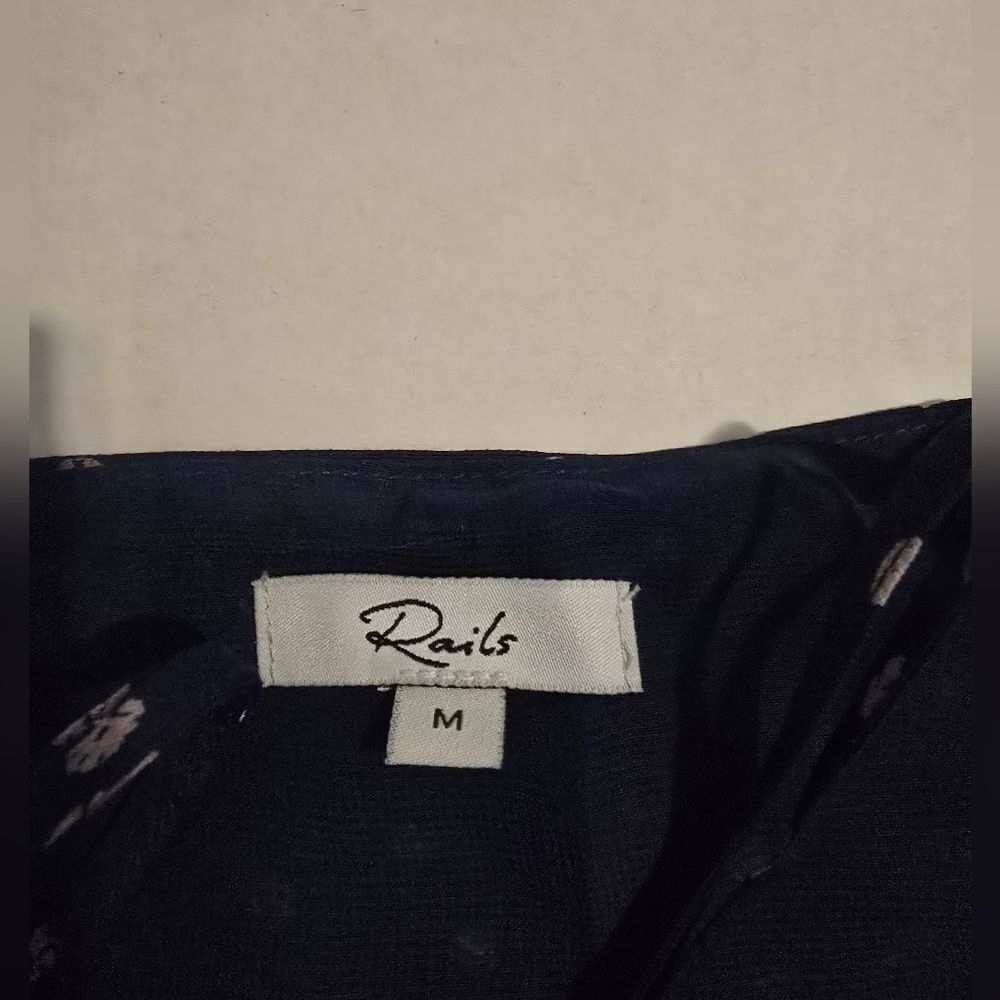 Rails Gabrielle Navy Speckeled Dots Jumpsuit Wide… - image 6